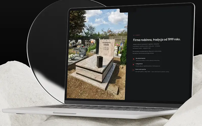 Nagrobki Krosno — zrzut ekranu 2