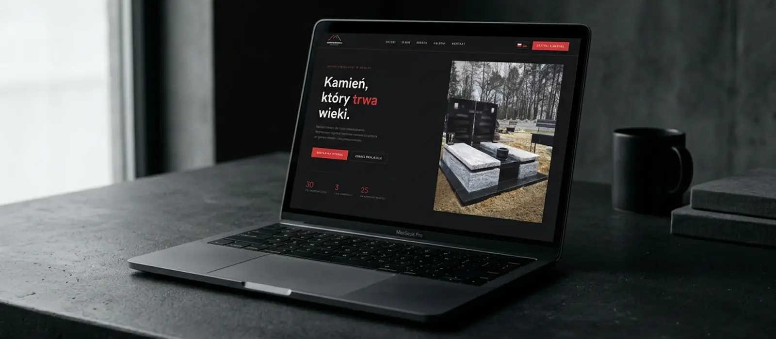 Nagrobki Krosno — zrzut ekranu 1